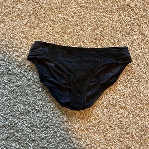 Becca Crochet Swim Bottom, Women’s Small, Black
